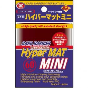 KMC Kartenhüllen - Japanische Größe reflexionsfrei (60) - Hyper Mat Rot 