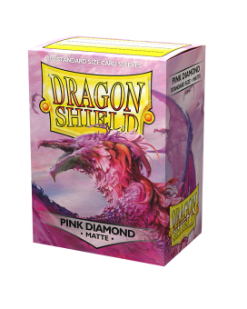 Dragon Shield Card Sleeves - Standard Size Matte (100) - Pink Diamond 