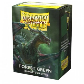 Dragon Shield Kartenhüllen - Standardgröße Matte (100) - Waldgrün 