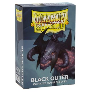 Dragon Shield Outer Sleeves - Standard Size Matte (100) - Black 
