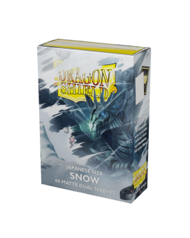 Dragon Shield Card Sleeves - Japanese Size Dual Matte (60) - Snow 