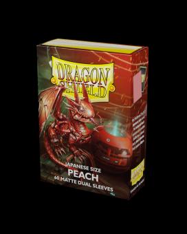 Dragon Shield Kartenhüllen - Japanische Größe Dual Matte (60) - Pfirsich 