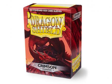 Dragon Shield Kartenhüllen - Standardgröße Classic (100) - Karmesinrot 