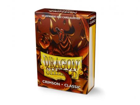 Dragon Shield Card Sleeves - Japanese Size Classic (60) - Crimson 