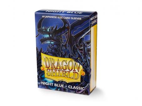 Dragon Shield Card Sleeves - Japanese Size Classic (60) - Night Blue 