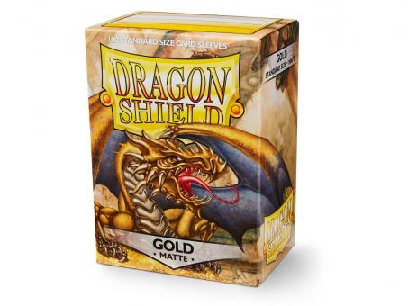 Dragon Shield Kartenhüllen - Standardgröße Matte (100) - Gold 