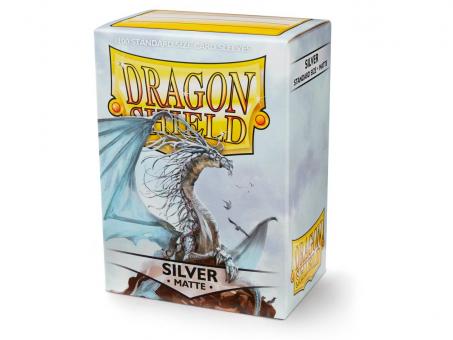 Dragon Shield Kartenhüllen - Standardgröße Matte (100) - Silber 