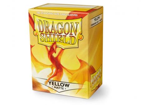 Dragon Shield Kartenhüllen - Standardgröße Matte (100) - Gelb 
