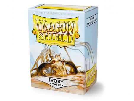 Dragon Shield Kartenhüllen - Standardgröße Matte (100) - Elfenbein 
