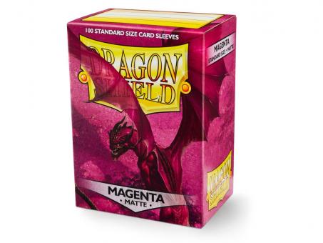 Dragon Shield Card Sleeves - Standard Size Matte (100) - Magenta 