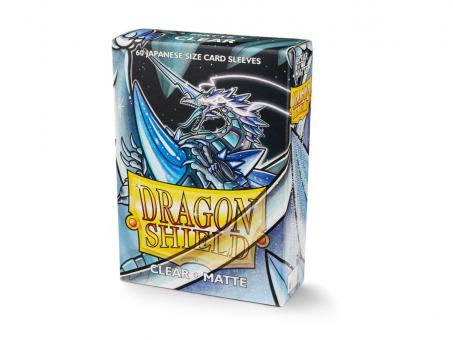 Dragon Shield Card Sleeves - Japanese Size Matte (60) - Clear 