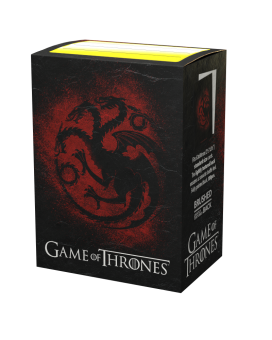 Dragon Shield Artwork Sleeves - Standard Size Brushed (100) - Game of Thrones House Targaryen 
