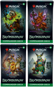 Bloomburrow - Commander-Deck-Display (4 Decks) - deutsch 