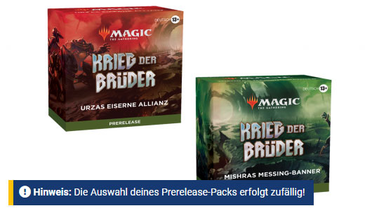 Krieg der Brüder - Prerelease-Pack - deutsch 