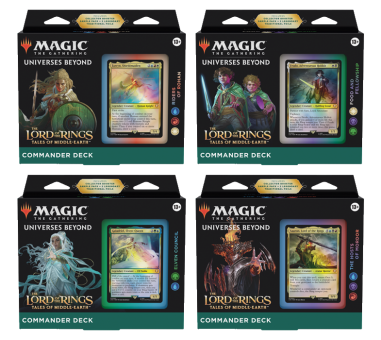 The Lord of the Rings: Tales of Middle-Earth - Commander Deck Display (4 Decks) - English 