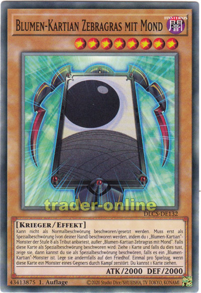 Blumen Kartian Zebragras Mit Mond Trader Online De Magic Yu Gi Oh Trading Card Online Shop Fur Einzelkarten Booster Und Zubehor