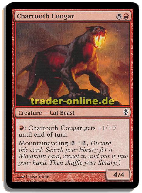 Chartooth Cougar (Feuerzahn-Puma) englisch | Trader-Online.de - Magic,  Yu-Gi-Oh! & Pokémon! Trading Card Online Shop for Card Singles, Boosters,  and Supplies