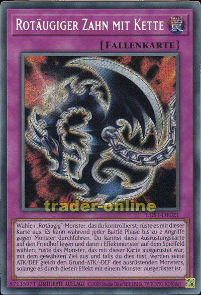 Rotäugiger Zahn mit Kette | Trader-Online.de - Magic, Yu-Gi-Oh! & Pokémon!  Trading Card Online Shop für Einzelkarten, Booster und Zubehör