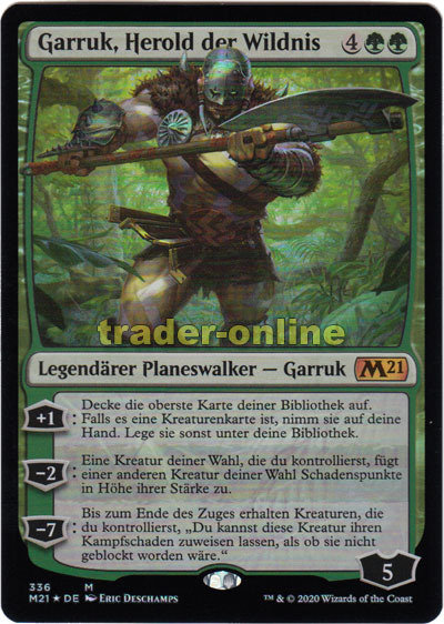 Garruk, Herold der Wildnis | Trader-Online.de - Magic, Yu-Gi-Oh! & Pokémon!  Trading Card Online Shop für Einzelkarten, Booster und Zubehör