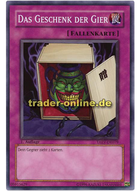 Das Geschenk der Gier | Trader-Online.de - Magic, Yu-Gi-Oh! & Pokémon!  Trading Card Online Shop für Einzelkarten, Booster und Zubehör