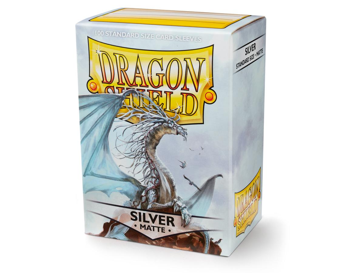 Dragon Shield Kartenhüllen - Standardgröße Matte (100) - Silber |  Trader-Online.de